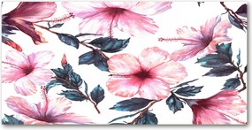 Konyhai panel Hibiszkusz virágok 100x50 cm Ragasztó