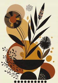 Poszter 70x100cm Geometrikus kertek