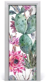 Ajtómatrica kaktuszok 75x205 cm