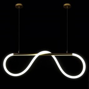 DOMENOLED 605 Modern Led Függesztett Lámpa Fehér, Arany LED IP20