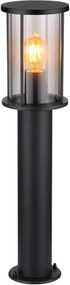 Globo 31362 Kültéri lámpa rozsdamentes acél fekete matt, füstszínű üveg, fém rudak fekete matt, IP54, ø: 143mm, M:600mm, nem tartozék: 1x E27 60W 230V