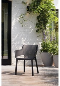 Sötétszürke műanyag kerti szék Elisa – Keter