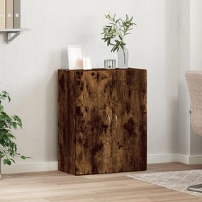 füstös tölgy színű szerelt fa irattartó szekrény 60x32x77,5 cm