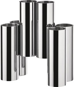 Alessi Canale Acél Tárolódoboz Evőeszköztartó Ezüst polírozott