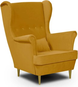 GOLD Füles fotel Sárga