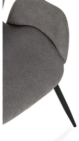 Szürke kárpitozott étkezőfotel szett 2 db-os Ansu – Marckeric