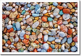 Poszterek keretben 60x40 Színes kavicsok