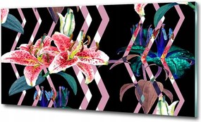 Fotó üvegkép Trópusi liliom 125x50