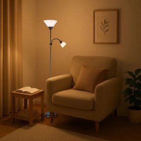 Brilagi - Állólámpa ARIANA 1xE27/100W/230V + 1xE14/25W fekete