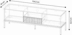 Tv Állvány Kasmír/Arany Színben. MAGGIORE MA01. 155 cm.