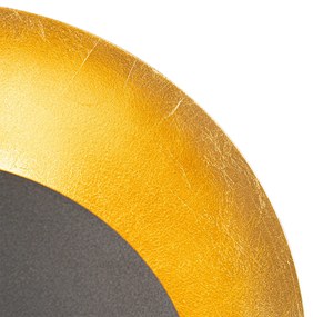 Art Deco fali lámpa fekete arannyal - Emilienne