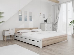 IKAROS ágy 180x200 cm, fehér Ágyrács: Ágyrács nélkül, Matrac: Deluxe 15 cm matrac