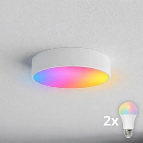 BRILAGI - LED RGBW Dimmelhető fürdőszobai mennyezeti lámpatest CLARE 2xE27/12W/230V IP54 fehér