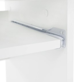 PC asztal, fehér, VERNER NEW