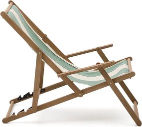 Zöld tömörfa kerti napozóágy Vilara – Kave Home