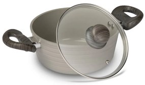 Lamart LT1266 Casserole fedővel, csíkos, átmérő 18cm