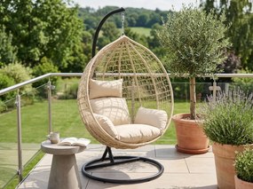 Függőszék KOKON állvánnyal, bézs