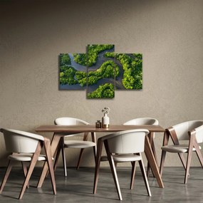Kép - Erdei táj folyóval (90x60 cm)