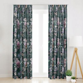 Szalagfüggöny Színes Virágok 145x240