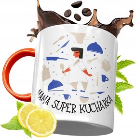 Narancssárga Bögre Anyák Napjára Ajándék fényképes nyomattal