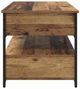 vidaXL Dohányzóasztal fiókkal Öreg fa 85 x 50 x 50 cm Faanyag