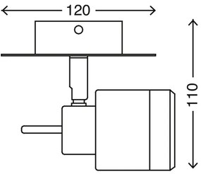Briloner 2733-018 - LED Fürdőszobai fali lámpa SPLASH LED/4W/230V IP44