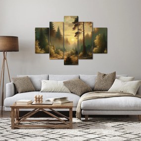 Kép - Napfény az erdőben (150x105 cm)