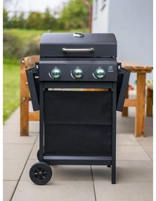 Happy Green Hammond gázgrill 3 égővel , 101,6 x106 x 53 cm