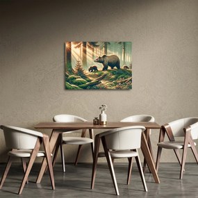 Kép - Medvék az erdőben (70x50 cm)