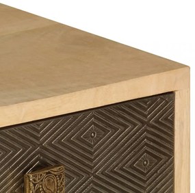 tömör mangófa TV-szekrény 120 x 30 x 40 cm