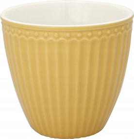 Porcelán Bögre latte Alice Honey Mustard Green Gate, 250 ml