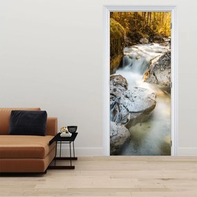 Fotótapéta ajtóra - Erdei patak (95x205cm)
