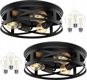 Sunco Farmhouse E 27 lámpatest 2 Db-os Szett Izzók Nélkül