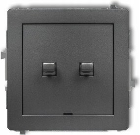 Grafit dupla amerikai kapcsoló Deco Karlik