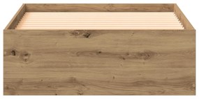 Ágykeret Artisan Tölgy 90x200 cm Műanyag Wood