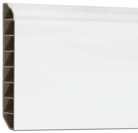 Vinyl SPC padlószegély Snow white 2400x100x12 mm