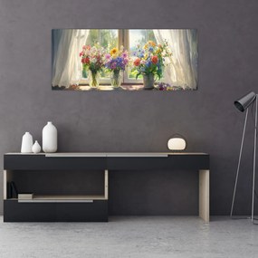 Kép - Csokor az ablaknál (120x50 cm)