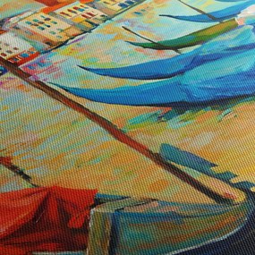 Kép - Velencei kikötő (90x60 cm)
