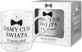 Bögre Mad Dots Elegáns Ajándék Nyolcadik Világcsoda Egyszerűen Tökéletes
