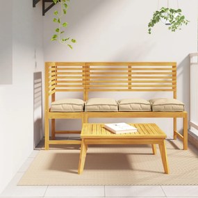 Pallet párnák üléshez 4 db Bézs 40x40x8 cm Oxford szövet