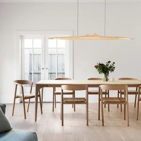 LED Csillár zsinóron LED/22W/230V 4000K 120 cm kőris/tömör fa