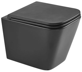 Aurora Black tornado ultracsendes fali rimless WC matt fekete