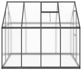 antracitszürke alumínium melegház alapvázzal 224 x 169 x 195 cm