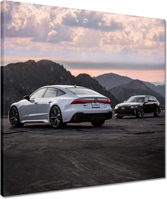 Vászonkép 50x50 Fehér Audi RS7 Autó