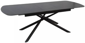 Vector bővíthető étkezőasztal fekete 160-200cm