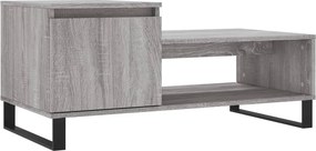 vidaXL szürke sonoma szerelt fa dohányzóasztal 100 x 50 x 45 cm