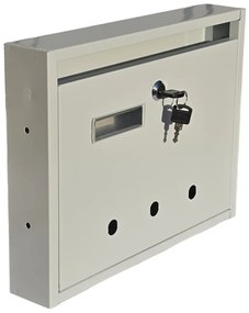Lépcsőházi Postaláda (Monaco) 310mm X 230mm X 60mm lefele nyíló Szürke