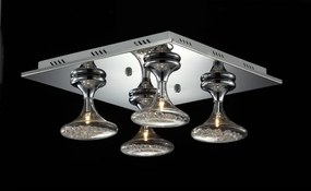 Italux modern mennyezeti lámpa nueva króm átlátszó itxmx112906-4a