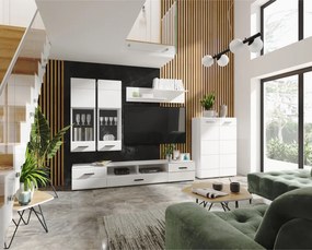 Nappali fal, fehér extra magasfényű HG, ARCTIC