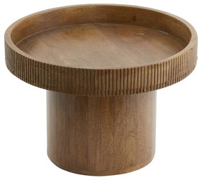 Mangófa kerek tárolóasztal ø 50 cm Kalomo – Light &amp; Living